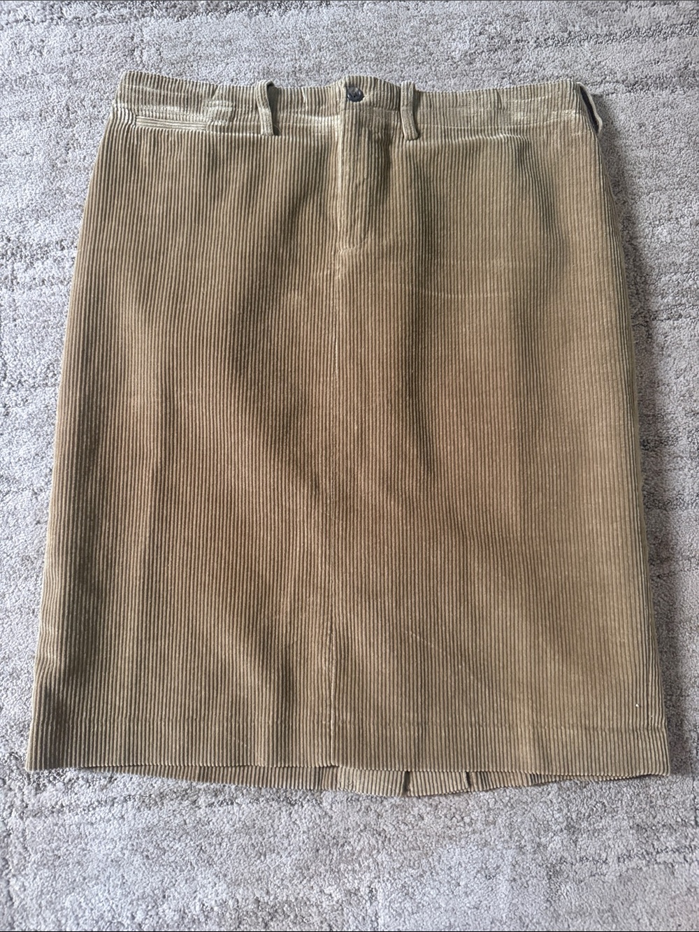 Ralph Lauren Classic Corduroy Pencil Skirt in Tan size 12